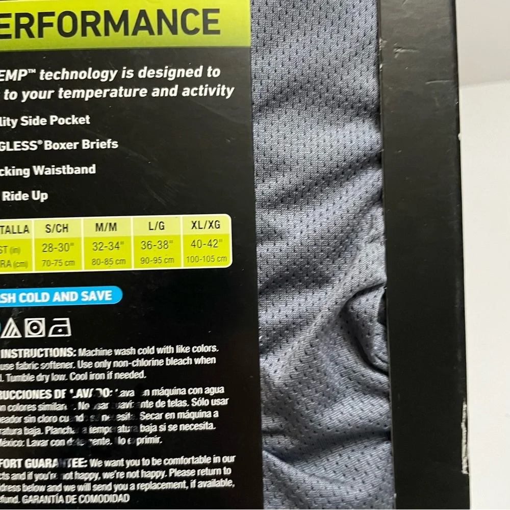 Hanes 3 Tagless Bóxer Briefs Men’s Size S